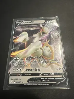 Arceus V 122/172 Ultra Rare Brilliant Stars Pokemon TCG METAL CARD PROMO NM - Image 1
