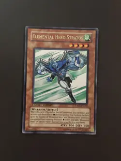 Elemental Hero Stratos JUMP-EN012 Ultra Rare Limited Edition LP YuGiOh - Image 1