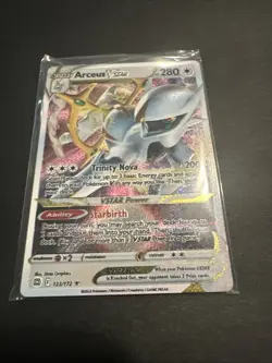Arceus VSTAR - (Metal Card) 123/172 Miscellaneous Cards & Products Pokemon NM - Image 1