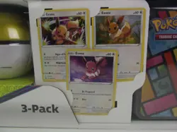 Pokemon Eevee Lunchbox Tin Pokeball TCG Treasures Booster Packs Foil Cards NEW 820650101366 - Image 4