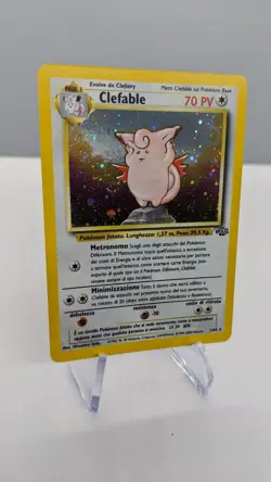 Pokemon Card TCG Clefable Italian Jungle Set 1/64 Holo Unlimited Holo Rare Swirl - Image 2