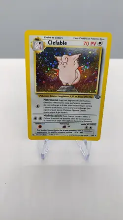 Pokemon Card TCG Clefable Italian Jungle Set 1/64 Holo Unlimited Holo Rare Swirl - Image 4