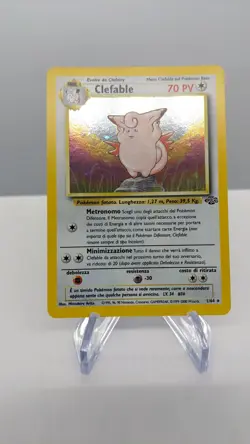 Pokemon Card TCG Clefable Italian Jungle Set 1/64 Holo Unlimited Holo Rare Swirl - Image 5