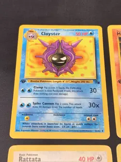 1st Edition Vintage Pokemon WOTC Card Lot Fossil Jungle LP/HP ARBOK IN FRENCH - Image 2