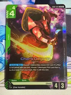 2025 Gundam Card Game Char's Gelgoog GD01-23 LR - Image 1