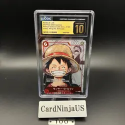 CGC 10 PRISTINE Monkey D. Luffy (Parallel) P-001 P 25th Edition - ONE PIECE Card - Image 1