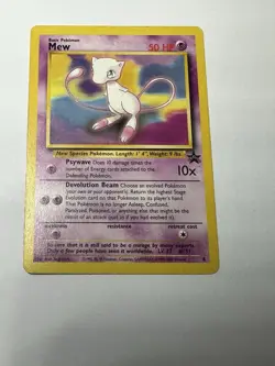 Pokemon TCG Mew Vintage 8 Non-Holo Black Star Promo Card - Image 1