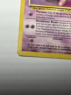 Pokemon TCG Mew Vintage 8 Non-Holo Black Star Promo Card - Image 5