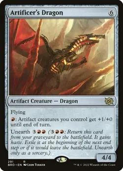 MTG Artificer's Dragon ** The Brothers' War ** English (NM) - Image 1