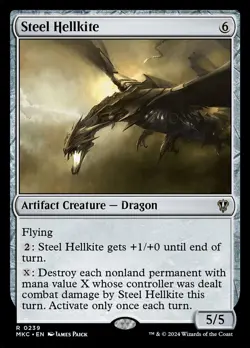 MTG Steel Hellkite ** Murders at Karlov Manor Commander ** English (NM) - Image 1