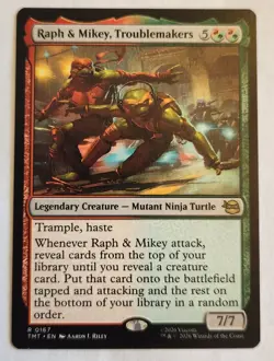 Raph & Mikey, Troublemakers Teenage Mutant Ninja Turtles Regular Rare NM+ - Image 1