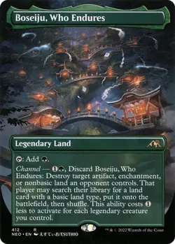 Boseiju, Who Endures (Borderless) Kamigawa: Neon Dynasty Regular - Image 1