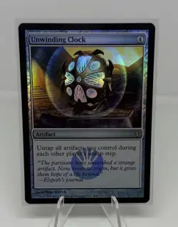 Unwinding Clock #164 Foil (NM) - New Phyrexia MTG - Image 1