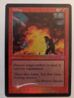 {1x} ~~ Pillage ~~ **7th Edition FOIL** MTG Magic the Gathering *Startropic* - Image 1