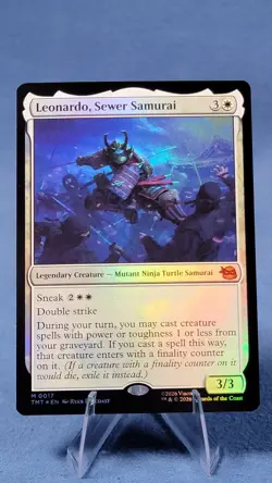 Leonardo, Sewer Samurai #17 (Foil) (NM) TMT Magic MTG - Image 1
