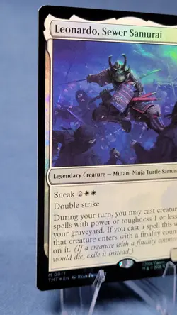 Leonardo, Sewer Samurai #17 (Foil) (NM) TMT Magic MTG - Image 5