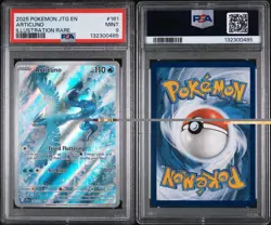 Pokemon TCG Journey Together Articuno Card 161/159 Illustration Rare, PSA 9 - Image 3