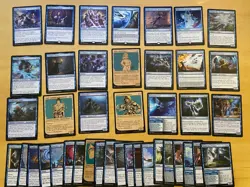 Magic The Gathering Lot Of 41 Battle For Baldur’s Gate BLUE Cards - Image 1