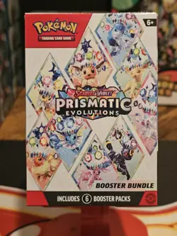 Pokemon TCG: S&V Prismatic Evolutions Booster Bundle (6pks) Factory Sealed - Image 1