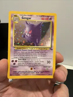 1999 Pokemon Fossil Gengar Holo #5/62 Rare Unlimited WOTC LP/NM - Image 1