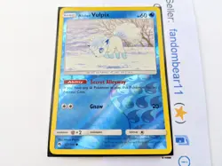 Alolan Vulpix REVERSE HOLO card 53/214 Sun & Moon Lost Thunder 2018 Pokemon TCG - Image 2