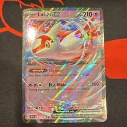 Pokemon Latias ex Double Rare Holo SV08 Surging Sparks 210 HP 076/191 - Image 1