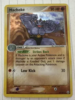 Pokemon Machoke 41/101 Hidden Legends Reverse Holo Uncommon 80 HP English - Image 1