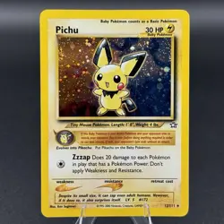 Pokemon TCG Pichu Holo Rare Neo Genesis 12/111 (Crease) - Image 1