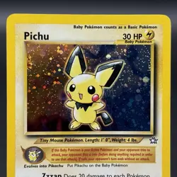 Pokemon TCG Pichu Holo Rare Neo Genesis 12/111 (Crease) - Image 2