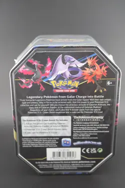 Pokemon TCG Crown Zenith Galarian Zapdos Tin Sealed - Image 2