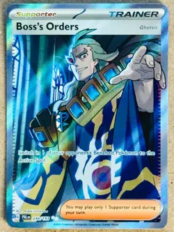 POKEMON PALDEA EVOLVED BOSS’S ORDERS FULL ART ULTRA RARE HOLO 248/193 NM TRAINER - Image 1