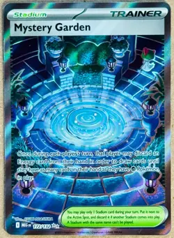 POKEMON TCG MEGA EVOLUTION MYSTERY GARDEN ULTRA RARE HOLO 172/132 NM+ STADIUM - Image 1