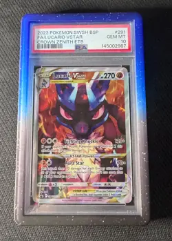 Pokemon Lucario VSTAR 291 Black Star Promo PSA 10 GEM MINT - Image 1