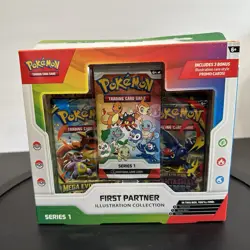 Pokemon Tcg First Partner Pack Illustration Collection New Sealed Rare IR - Image 1