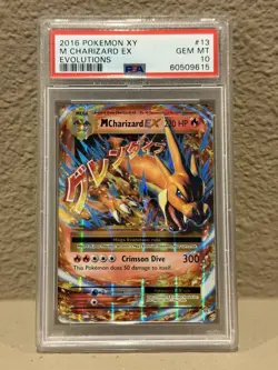 2016 POKEMON XY EVOLUTIONS #13/108 M CHARIZARD EX PSA 10 - Image 2