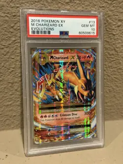 2016 POKEMON XY EVOLUTIONS #13/108 M CHARIZARD EX PSA 10 - Image 3
