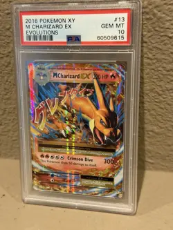 2016 POKEMON XY EVOLUTIONS #13/108 M CHARIZARD EX PSA 10 - Image 4