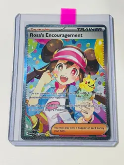 Pokemon TCG Rosa's Encouragement 123/088 Special Illustration Rare Perfect Order - Image 2