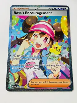 Pokemon TCG Rosa's Encouragement 123/088 Special Illustration Rare Perfect Order - Image 3