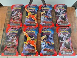 8 Pokemon Scarlet & Violet Destined Rivals Sleeved Booster Pack - Complete Art - Image 1