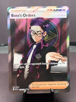 Pokemon TCG Boss's Orders 256/217 Me: Ascended Heroes Full Art Holo Ultra Rare - Image 1
