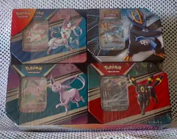 Costco 4 Tin SEALED Set Umbreon, Sylveon, Espeon, Empoleon V Striker / V Heroes - Image 1