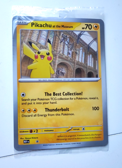 10x Pokemon Pikachu at the Natural History Museum Sealed Jumbo Promo SVP - Image 3