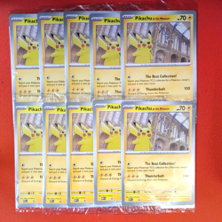 10x Pokemon Pikachu at the Natural History Museum Sealed Jumbo Promo SVP - Image 5