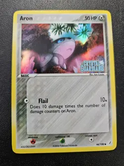 Pokemon EX Crystal Guardians Aron Stamped Reverse Holo 44/100 NEAR MINT - Image 1