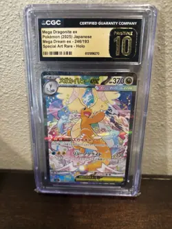 Pokemon Mega Dragonite ex 246/193 Special Art Rare Holo Japanese CGC 10 Pristine - Image 1