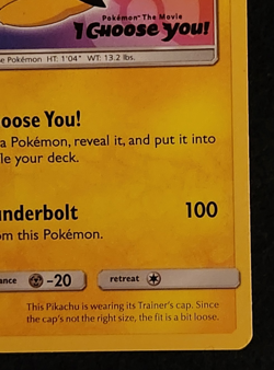 2017 Pokemon Black Star Promo Ash’s Pikachu #SM108 EX-NM - Image 4