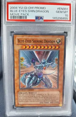 Blue-Eyes Shining Dragon MOV-EN001 Yu-Gi-Oh! The Dark Side of Dimensions PSA 10 - Image 1