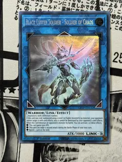 Black Luster Soldier- Soldier of Chaos - Yugioh - GFTP-EN132 - Ghost Rare - NM - Image 1