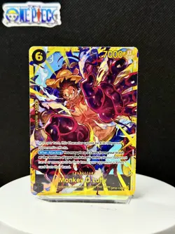 One Piece Card Game 🏴‍☠OP10 - 118 Monkey.D.Luffy SEC NM Alt Art Foil ENGLISH - Image 1